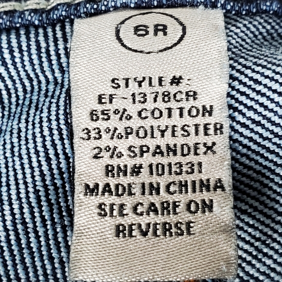 Refuge Low Rise Skinny Boot Knockout Jeans Womens Juniors 6 Reg Flap Pocket Dark - Picture 6 of 11